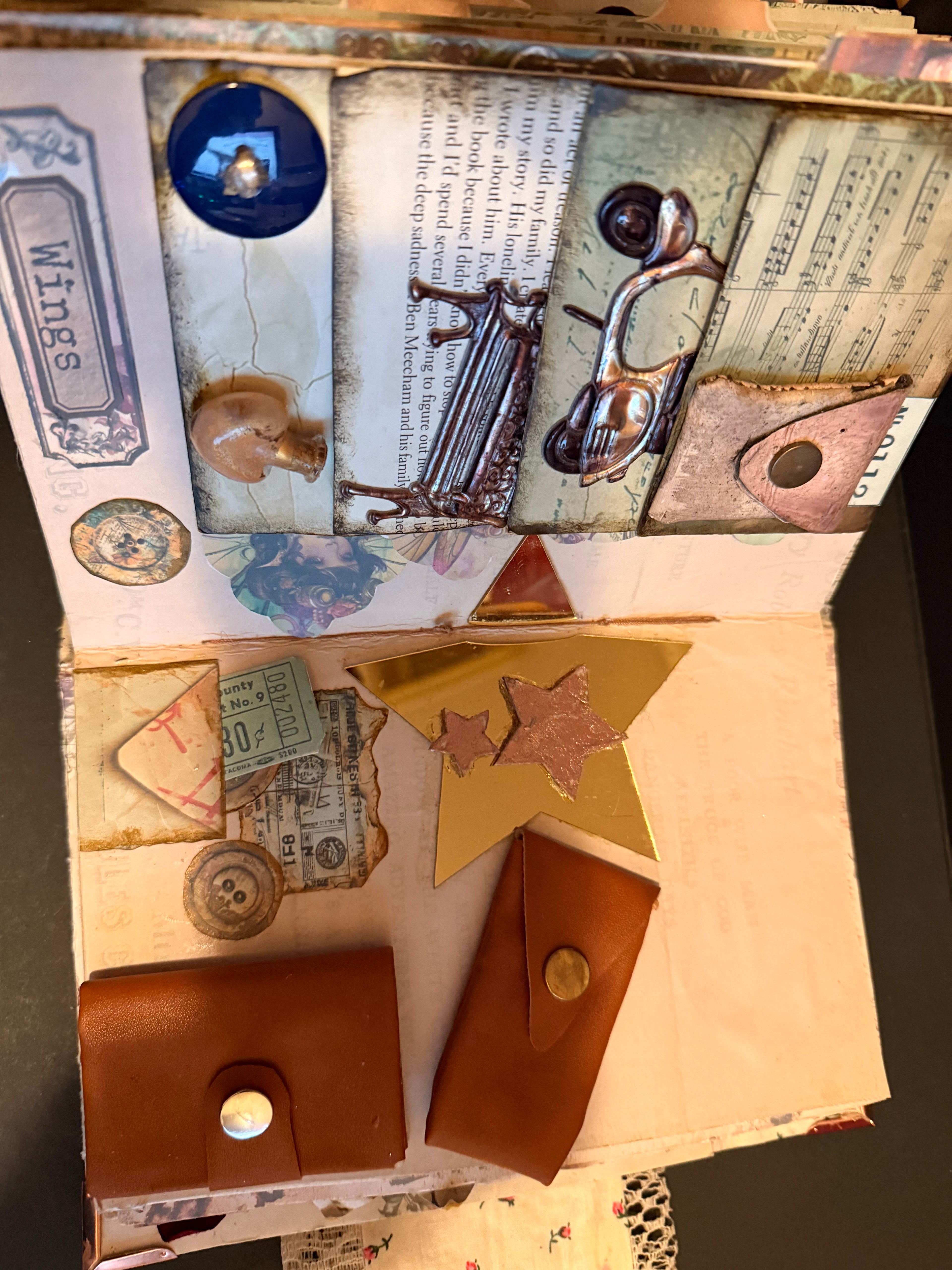 149 Page Journal with pockets and Journaling pages